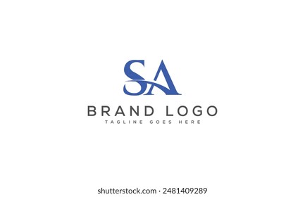 Diseño de Plantilla de Vector de diseño de logotipo AS para marca