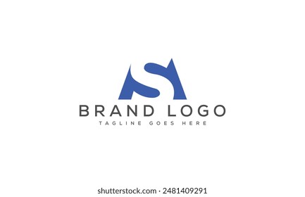 AS Logo Design Vektorgrafik Vorlage Design für brand