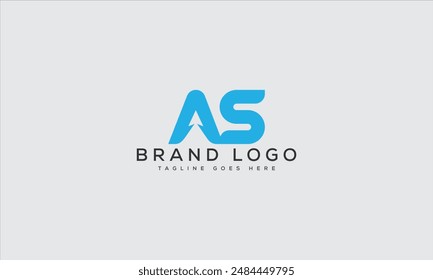 Diseño de Plantilla de Vector de diseño de logotipo AS para marca
