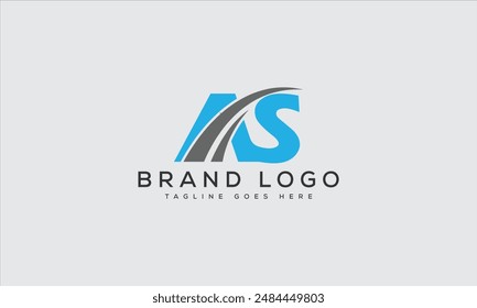 Diseño de Plantilla de Vector de diseño de logotipo AS para marca