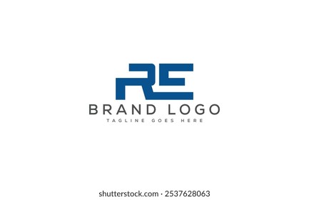 RE logo design vector template design for brand