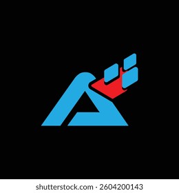 A logo design vector template design for brand . A Logo	