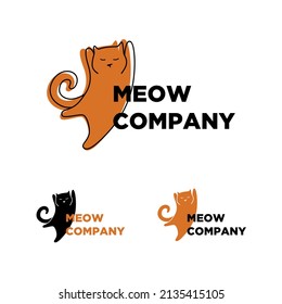 Logo design vector template. Home pet veterinary clinic store Logotype concept icon