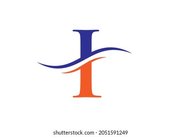 I Logo Design Vector Template. Initial Letter I Logotype For Business And Company Identity