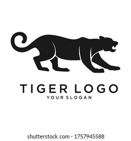 logo design with vector tiger