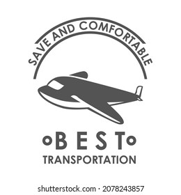 Logo-Design-Vektortransportflugzeug