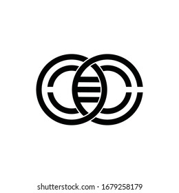 Logo-Design-Vektorsymbol OO