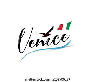 Logo design with "venice" text