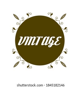 logo design with vintage concept