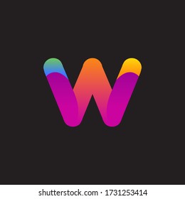 Logo Design W Initial Vector