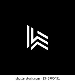 Logo design of W WW WE EW in vector for construction, home, real estate, building, property. Minimal awesome trendy professional logo design template on black background.
