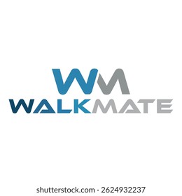 logotipo design branco frente logotipo nome WM