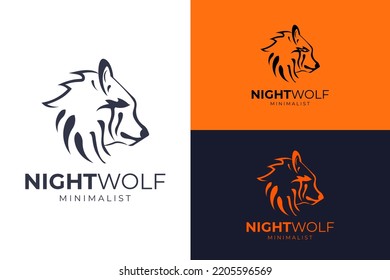 logo design with wolf concept