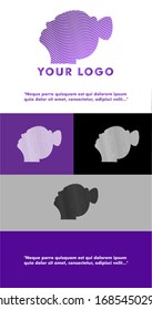 Logo design of woman's head.good for cosmetic product,beauty product,perfume,etc