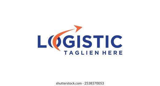 logo design word mark,logistics,shipping,arrow,delivery,logo design vector,icon,symbol,idea,creative.