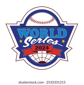 Um design de logotipo para uma série mundial de beisebol.
