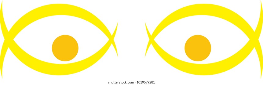 the logo design of yellow eyes