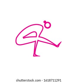 Logo design for yoga concept 