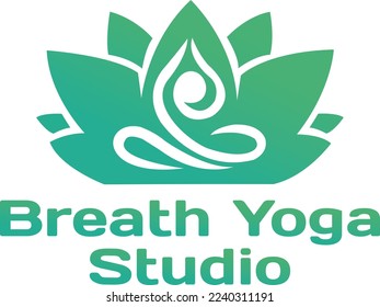 Logo Design for Yoga Studio. Can also be used for fitness, spa centres
