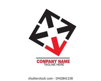 Logo design for your company. Abstract square icon, Modern logotipe design, business templates 