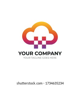 logo design for your techno business who run on cloud business