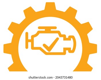 The logo designating the end of errors in the car.