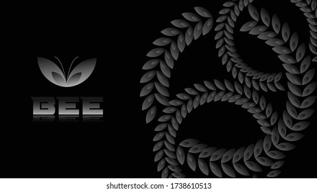 logo designed in black and silver color