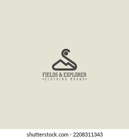 Logo Designed For My FIELDS  EXPLORER Clothing Brand That Has A Classic Rugged Outdoors Look, Something Organic And That Is Inspired By Nature And Adventure.