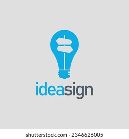 diseños de logotipo con imágenes direccionales dentro de una idea