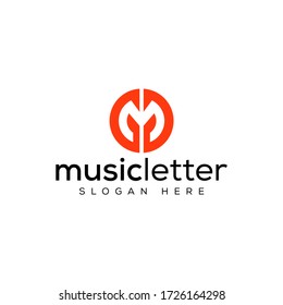 logo designs m circular simple and elegant
