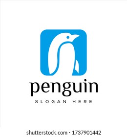 logo designs vector Penguin simple and elegant