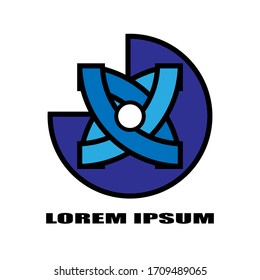 diseño del logotipo.Línea plana de moda sobre fondo blanco