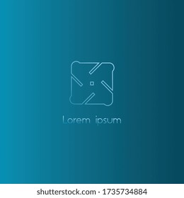 Logo design.Vector abstract symbol. design elements, flat, line art, icon.