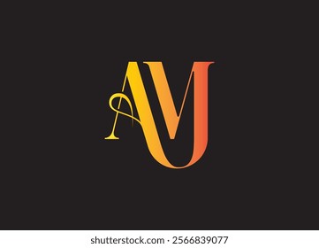 AM logo desing and monogram logo
