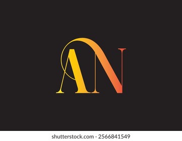 AN logo desing and monogram logo
