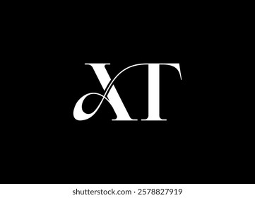 AT logo desing and monogram logo
