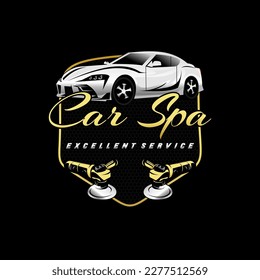 Logo detailing for car cleaning care service