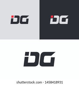 logo developed with acronym of letters IDG vector - Vetorial