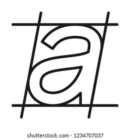 Logo development icon. Design symbol. Line style