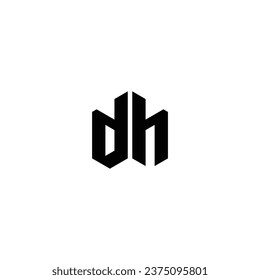Logo dh initial dh modern design simply vektor