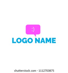 Logo dialog. Logo with dialog