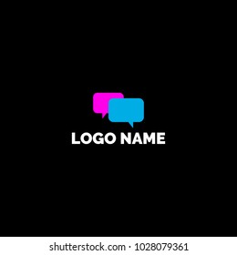 Logo Dialogue, logo chat, message, messenger