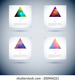 logo diamond color elements shape abstract set of abstract vector scene with polygon object pattern for design logo diamond color elements shape abstract straight water partnership colourful conceptua