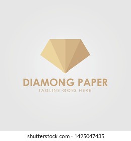 Logo Diamond Paper Template Design