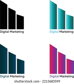 Logo of DIGITAL MARKETING of vector