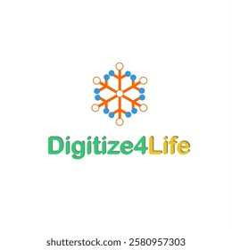 #Logo, #Digitize 4 life, #Digital colors, #Creative, # graphic design,