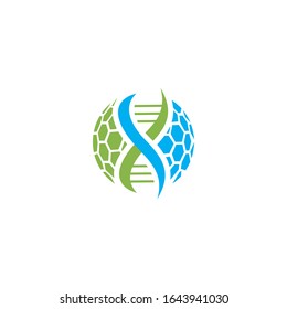 logo Diseño de ADN vector gráfico moderno