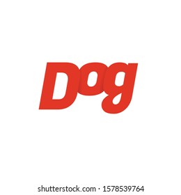 Logo dog logo Collection. animal. font. Freeform. symbol. Abstract. vector illustration. on white background