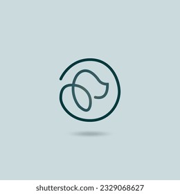 logo dog design template. Isolated on white background. Vector illustration