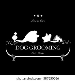 Pet Grooming Logo Images Stock Photos Vectors Shutterstock